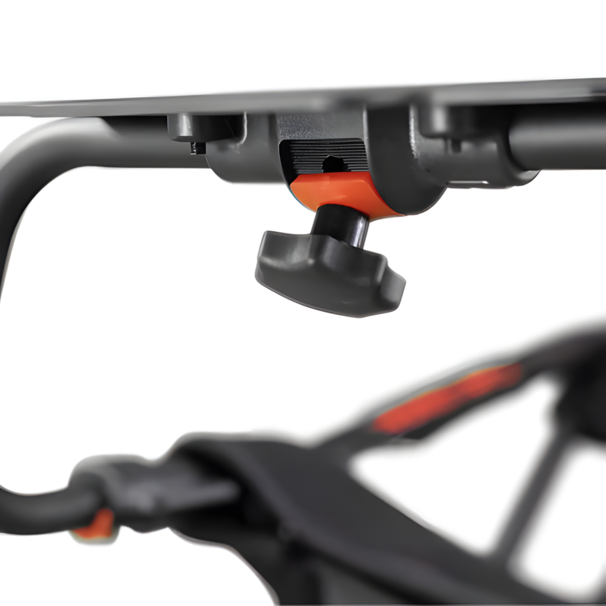 The Playseat Challenge Black ActiFit from Playseat focusing on the knobs in detail.