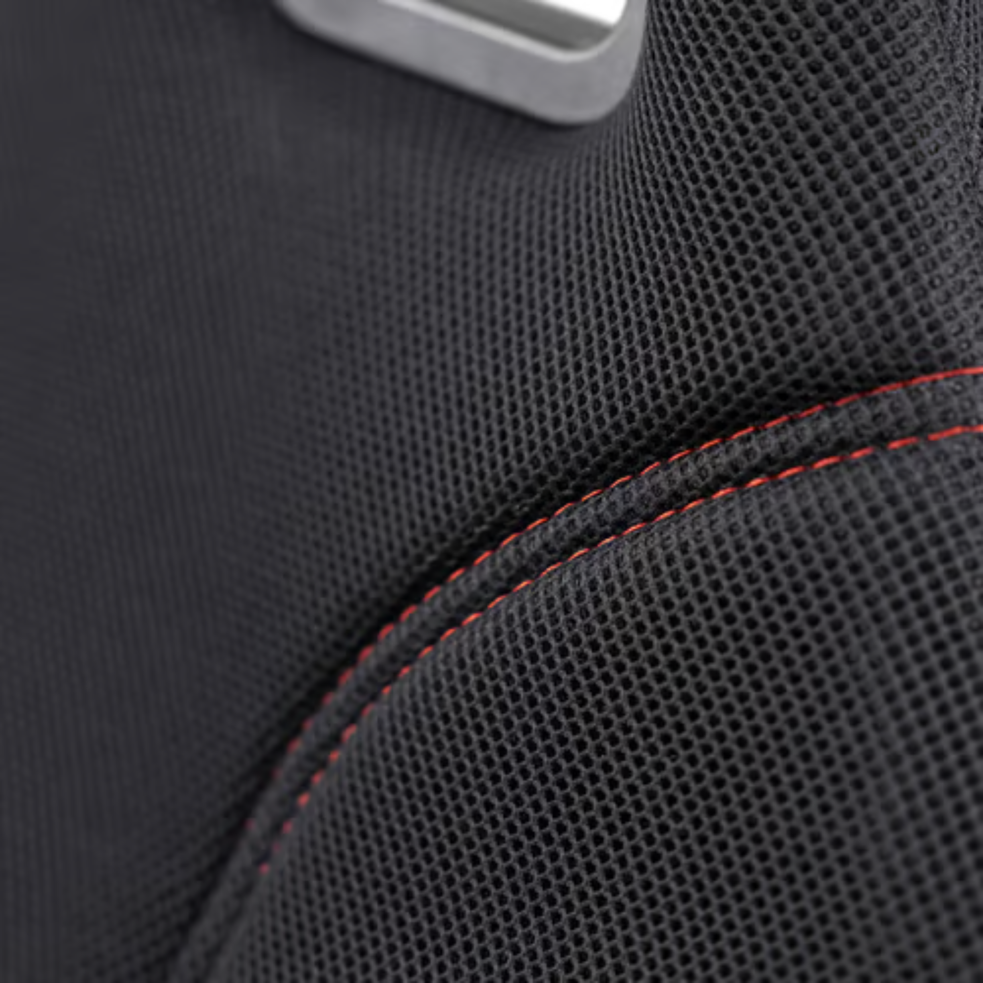 The Playseat Challenge Black ActiFit from Playseat close up showing the stitching.