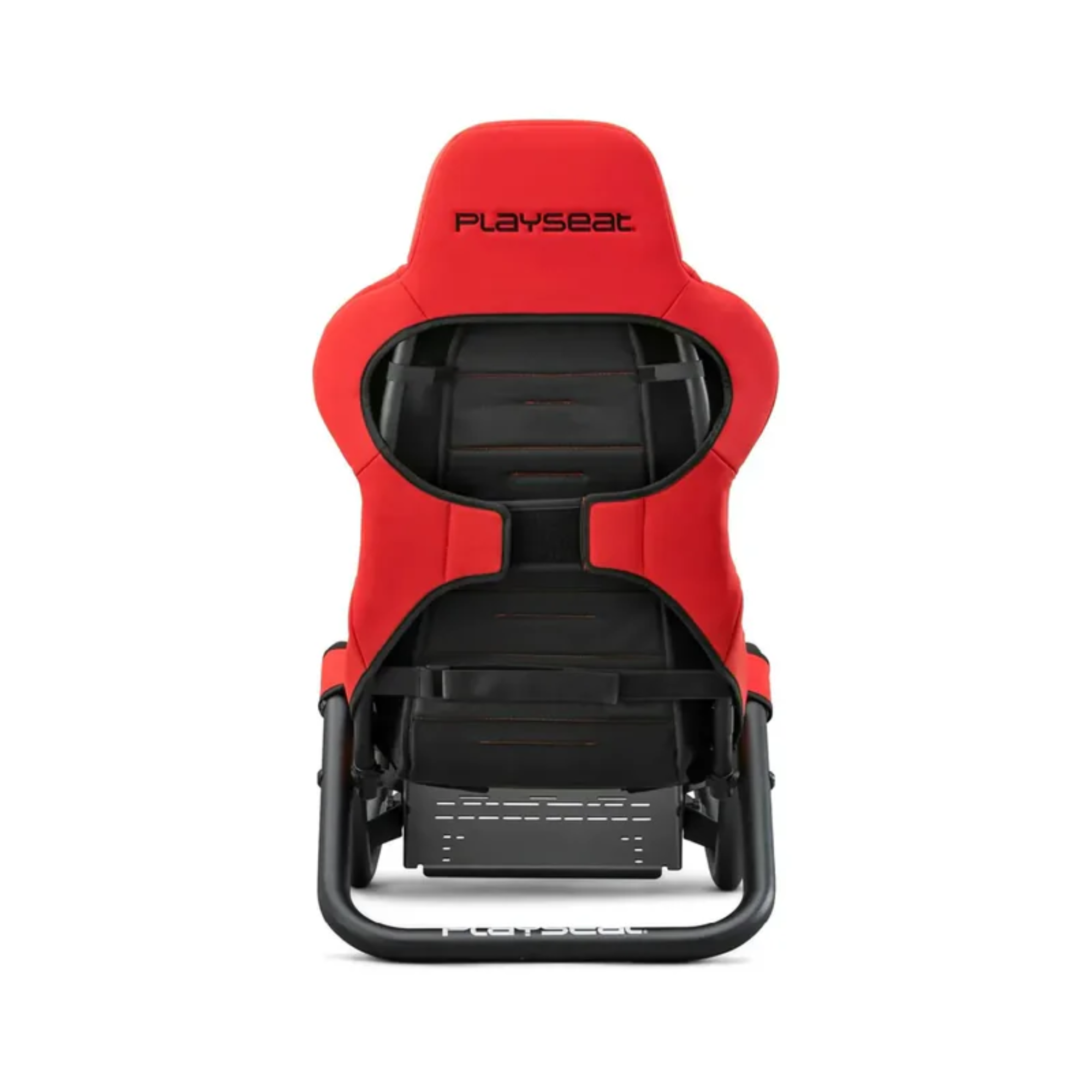 The red Playseat Trophy from Playseat from the back.