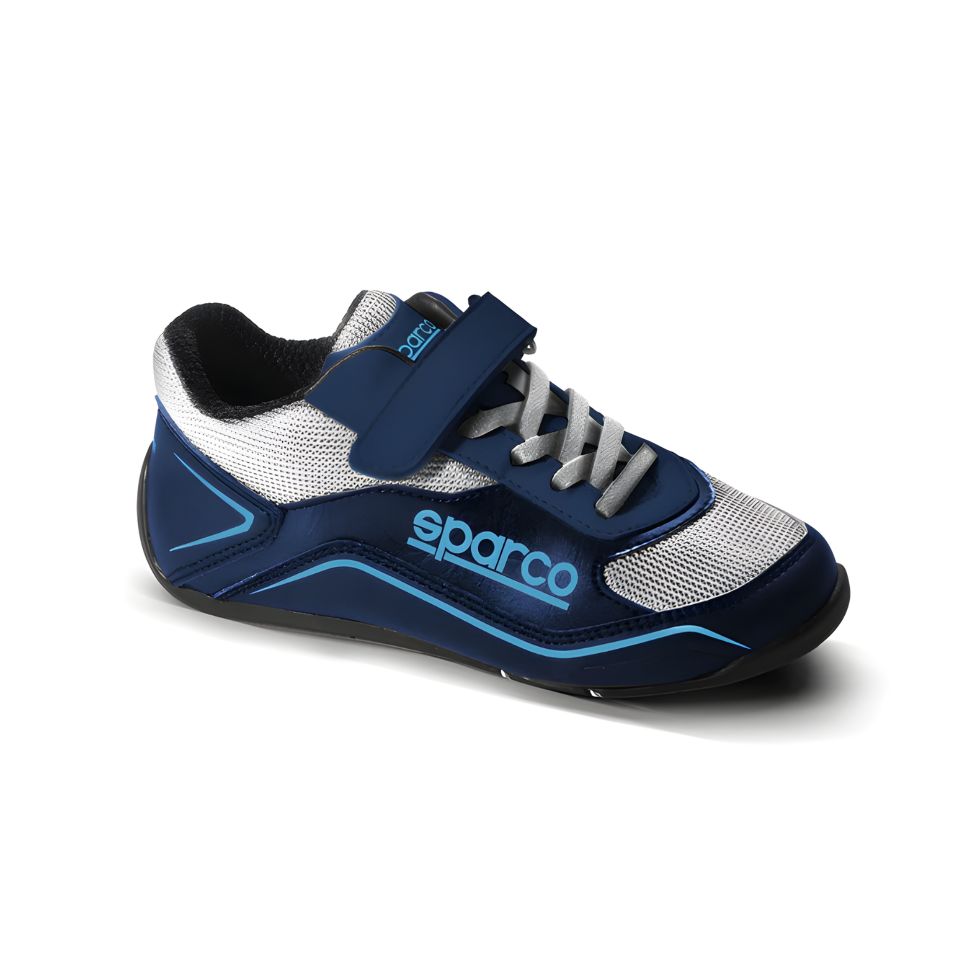 The navy and blue Sparco S-Pole Youth Shoes from Sparco.