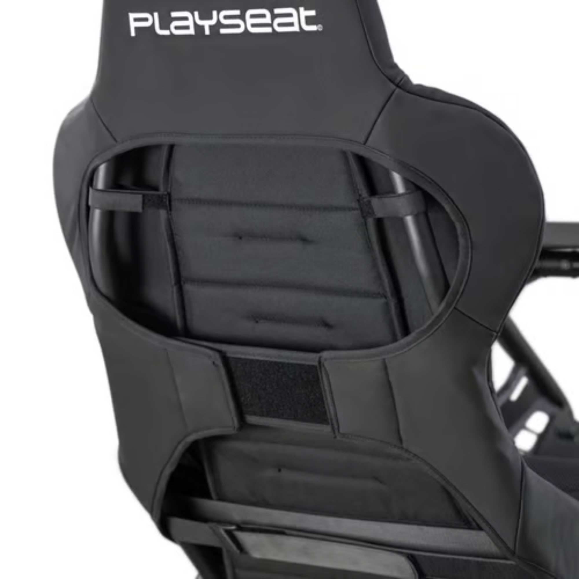 The black Playseat Trophy from Playseat highlighting the back support.
