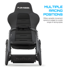 The black Playseat Trophy from Playseat highlighting the multiple racing positions with more information.