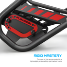 The red Playseat Trophy from Playseat highlighting the rigid mastery with more information.