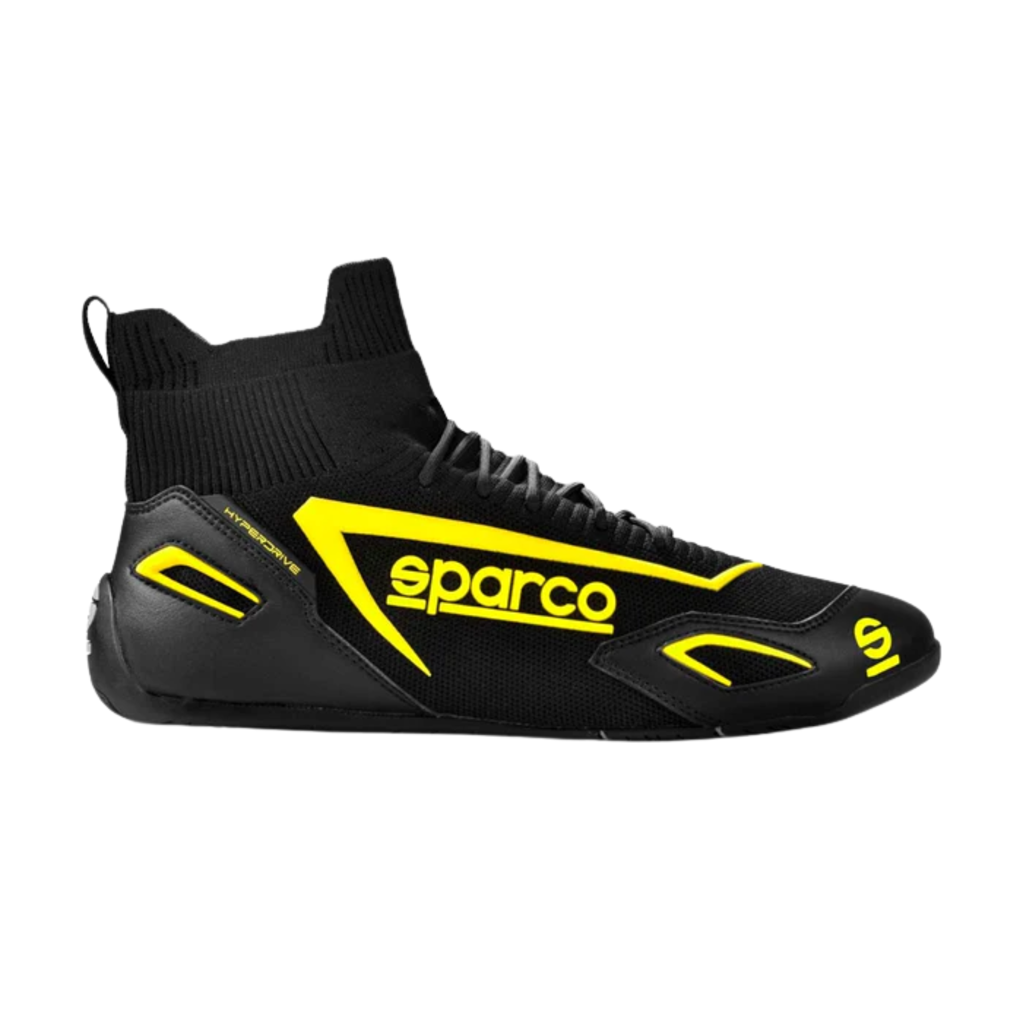 The black and yellow Sparco Hyperdrive Gaming Shoes from Sparco.