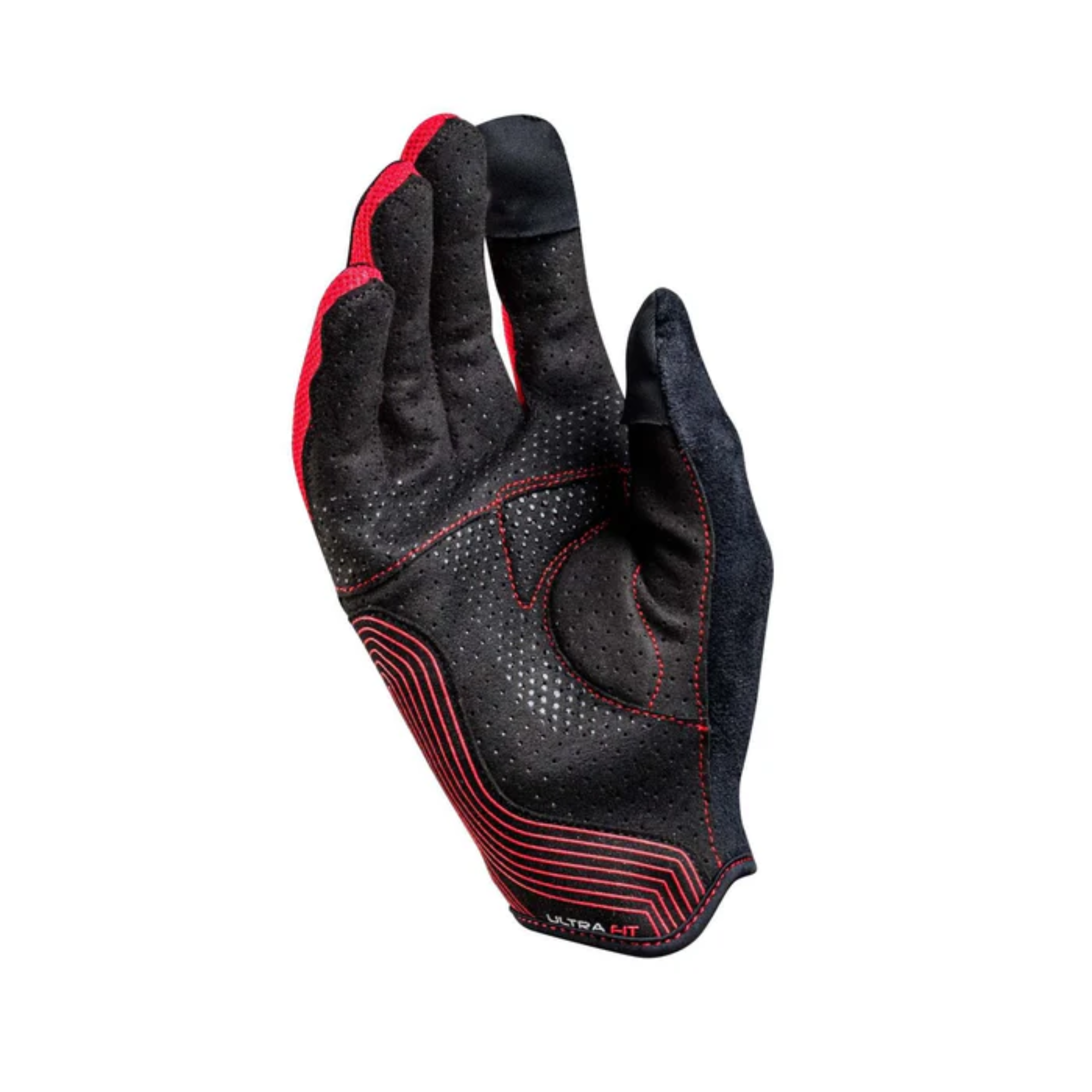 The palm of the red and black Sparco Hypergrip Gaming Gloves from Sparco.